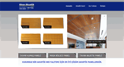 Desktop Screenshot of akustikpanelizmir.com